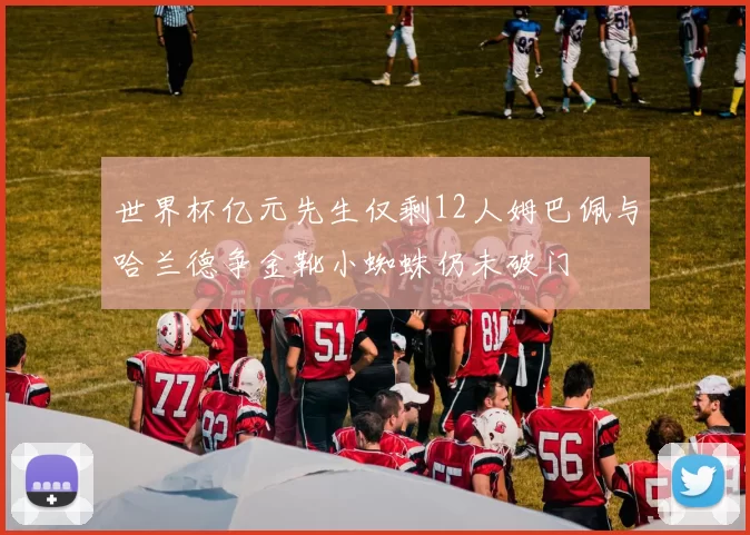 世界杯亿元先生仅剩12人姆巴佩与哈兰德争金靴小蜘蛛仍未破门